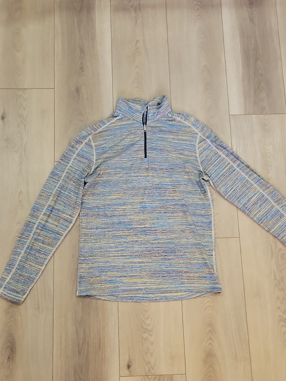 lululemon athletica Men's Multicolor Blue Quarter-Zip Sweater